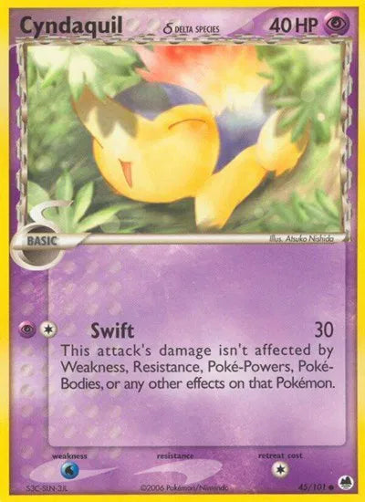 Cyndaquil Holo Stamped – 45/101