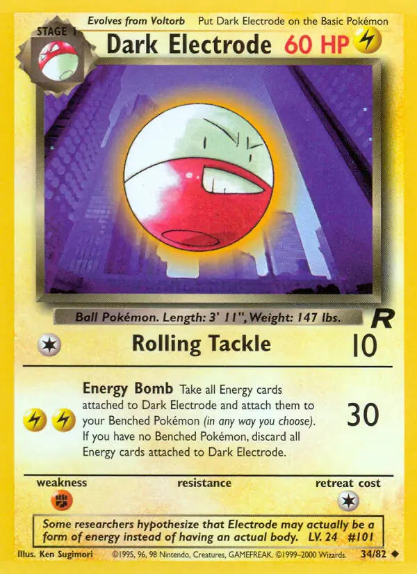 Dark Electrode – Team Rocket (Unlimited) #34