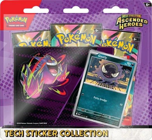 Pokémon TCG: Mega Evolution Ascended Heroes – Tech Sticker Collection (Gengar)