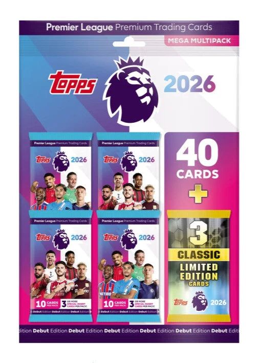 Topps Premier League 2026 Mega Multipack (Debut Edition)