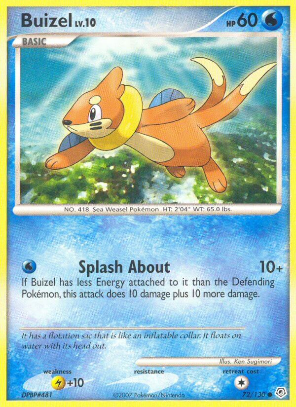Buizel - DIAMOND PEARL DP #72