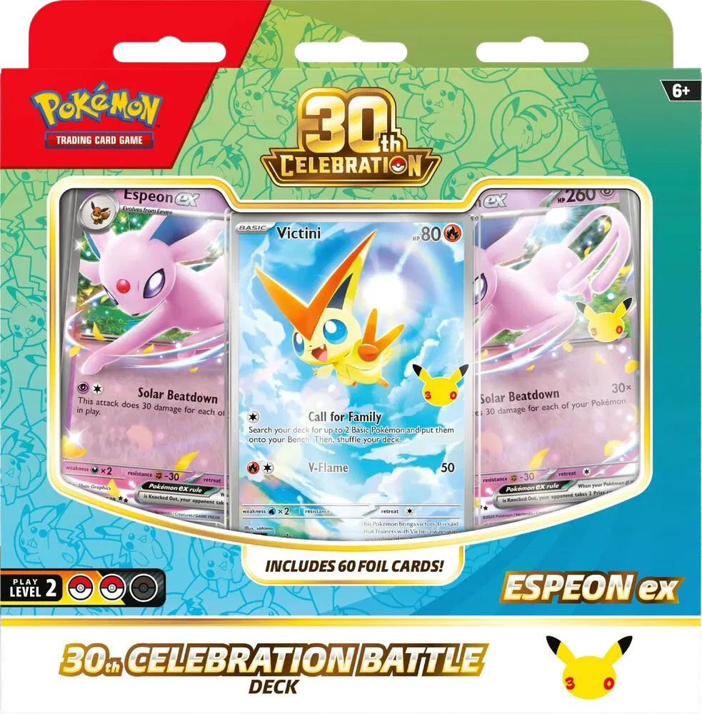 Pokémon 30th Celebration Battle Deck [Espeon ex & Umbreon ex]