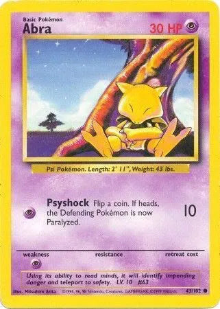 Abra – Base Set (Unlimited) #43