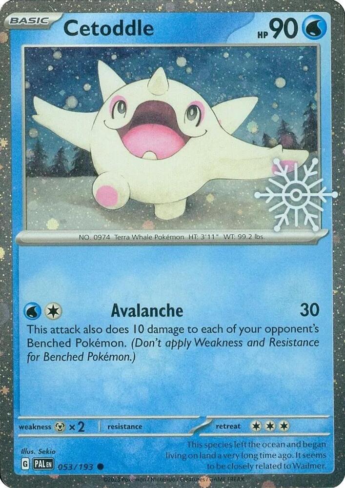 Cetoddle [Snowflake Stamp] - Paldea Evolved #53