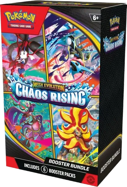 Pokémon TCG: Mega Evolution Chaos Rising – Booster Bundle (6-pack)