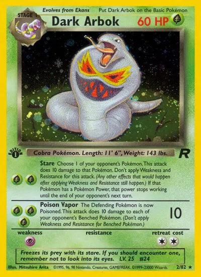 Dark Arbok Holo – 2/82 Team Rocket - Unlimited