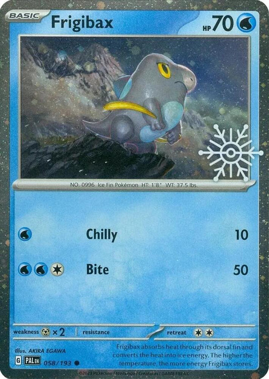 Frigibax [Snowflake Stamp] - Paldea Evolved #58