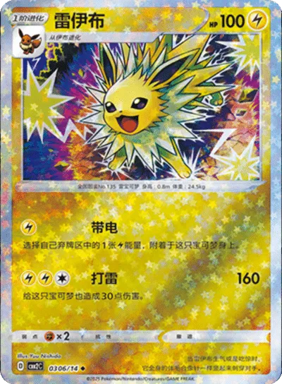 Jolteon • 0306/14 (Stars Pattern Holo)